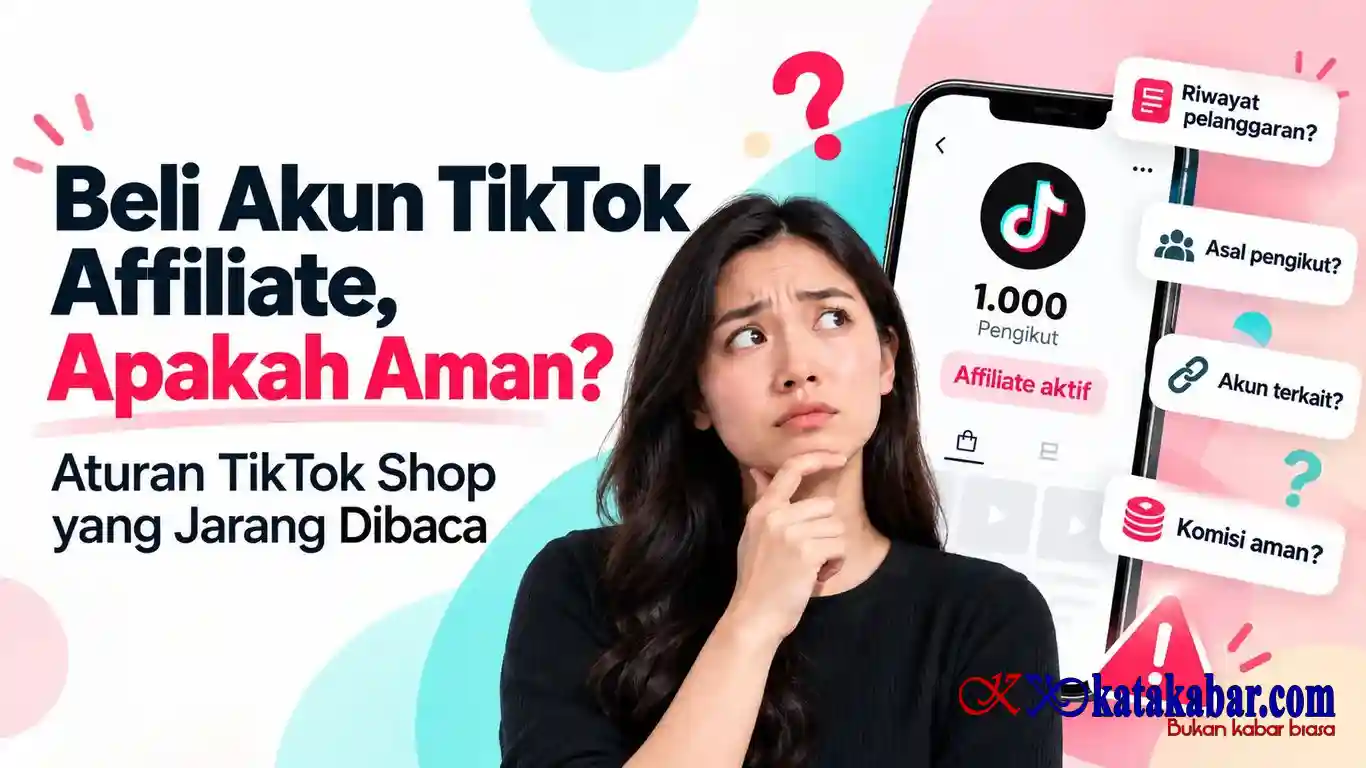 Beli Akun TikTok Affiliate, Apakah Aman? Ini Aturan TikTok Shop Jarang Dibaca