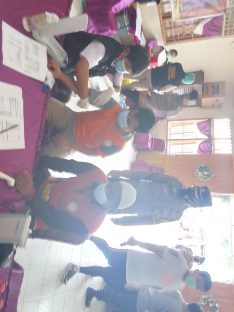 Polres Taput Adakan Vaksinasi Massal di Lapas Kelas 2B Siborongborong.