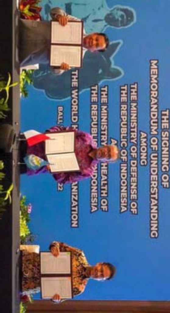 WHO, Menkes dan Menhan Setuju Bentuk Pusat Pelatihan Kedaruratan Kesehatan