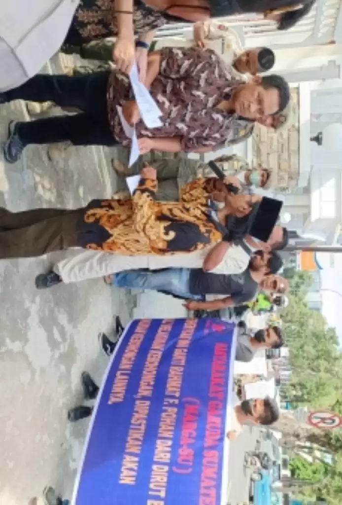 Margasu Demo, Minta Gubsu  Selamatkan Bank Sumut  Dan Copot Dirut