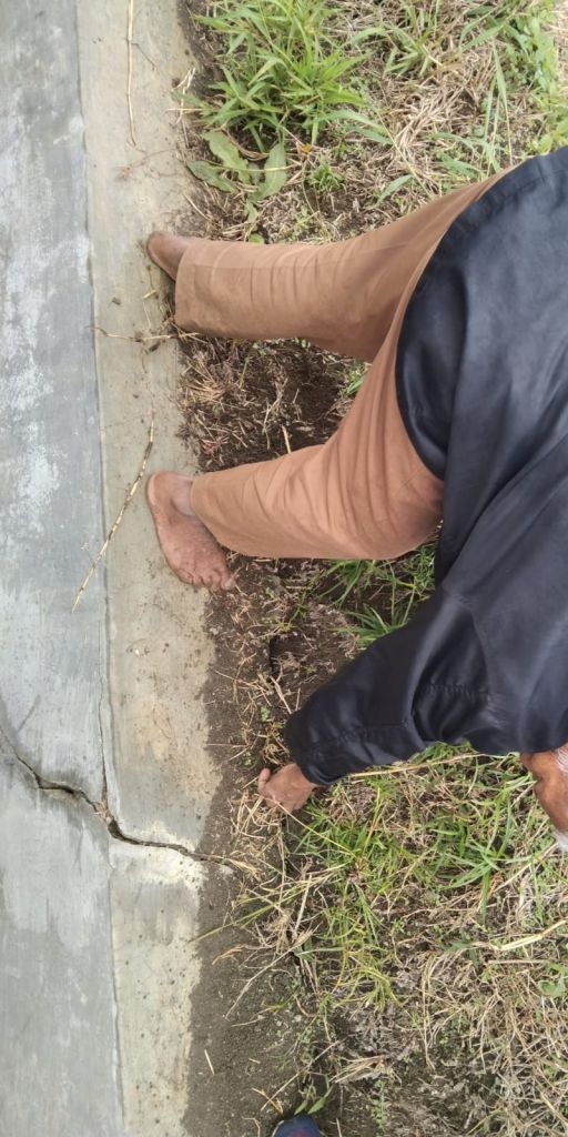 Anggaran Fantastis,  Rehabiltasi Irigasi di Desa Sitampurung Sudah Mulai Rusak
