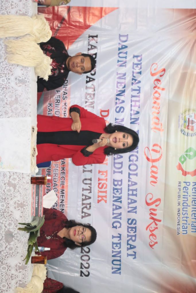 Dongkrak IKM di Taput Dengan Serat Daun Nenas Diolah Jadi Benang Tenun